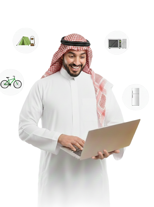 شخص مع لابتوب
